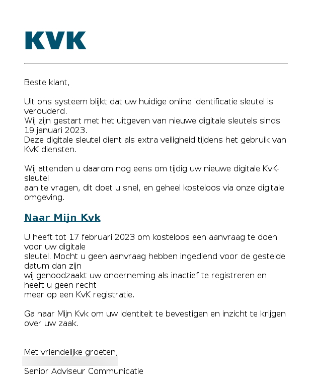 Kamer Van Koophandel Fraudehelpdesk