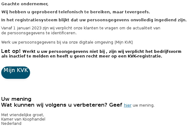 Wij Hebben U Geprobeerd Te Bereiken. - Fraudehelpdesk